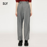 SLY 斯赖 通勤简约高腰西装休闲裤 030GAY31-2800