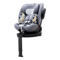 袋鼠爸爸星途pro儿童座椅0-7-12岁360度旋转新生婴儿宝宝车载座椅 星途3【星空灰】前10名有好礼