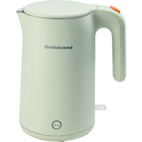 Grelide/格来德 D3215K 304不锈钢 电热水壶 豆蔻绿 1.5L