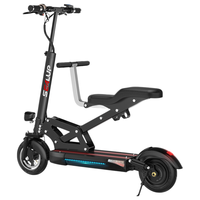 SEALUP 希洛普 电动滑板车亲子车 迷你折叠电动车便携电瓶车可折叠电动滑板车 Q13黑48v/液晶转把/120-150km