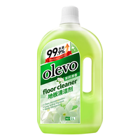 olevo地板清洁剂拖地瓷砖清洁剂 去污杀菌透亮清洁液 茉莉清香1L/瓶