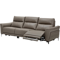  顾家家居 KUKA  90.DK.6055 真皮沙发 小三人位左电动 深空灰