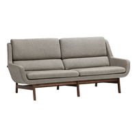 NORHOR北欧表情中古风MCM/乔特/体验者黑胡桃高靠背布艺沙发三人 2.05m 三人位