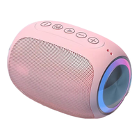 XVVMI哈曼卡顿音效立体小型环绕低音炮智能音响蓝牙高音质家用电脑桌面插卡户外便携式哈曼卡顿音箱音效 粉色-七彩灯光 默认1