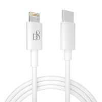 D8 苹果MFi认证PD快充线苹果数据线 USB-C/Type-c转lightning闪充电线