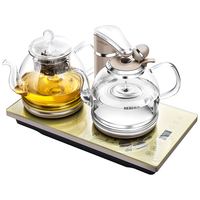 SEKO 新功 全自动上水电茶炉 高硅玻璃茶艺壶喷淋式煮茶壶花茶壶烧水壶 F103 高硅玻璃电热茶炉