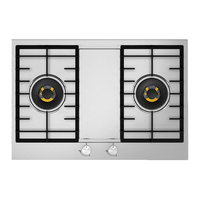 AEG欧装进口 嵌入式不锈钢燃气灶 熄火保护（天然气） FB7520GD0V