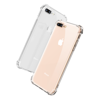 UGREEN 绿联 8plus手机壳通用苹果iPhone6s7plus手机壳简约男女情侣透明软壳全包气囊保护套潮流 气囊防摔-裸机手感