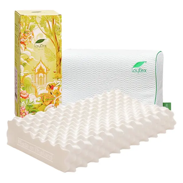 laytex 乳胶枕头泰国进口天然颈椎枕护颈记忆枕枕芯成人单人 3期免息 G款：老年关怀枕