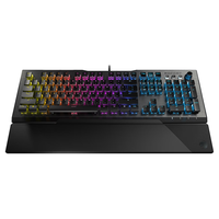 ROCCAT 冰豹 瓦肯 Vulcan 121 104键 有线机械键盘 黑色 泰坦红轴 RGB