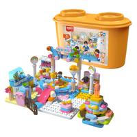 BLOKS 布鲁可积木 创造大师积木桶系列 80201 我的家 + 80114 生日蛋糕