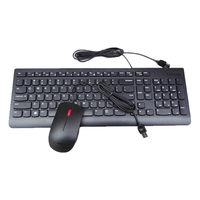 Lenovo 联想 EKB-536A 104键 薄膜键盘+EMS-537A 鼠标 键鼠套装 黑色