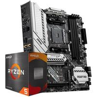 AMD 锐龙 R5 5600G CPU处理器 + 微星 B450M MORTAR 主板 板U套装