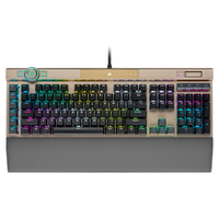 美商海盗船 K100 109键 有线键盘 金色 OPX光轴 RGB