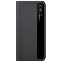 SAMSUNG 三星 Galaxy S21 Ultra 5G 原装手机壳 智能镜面保护壳 附S Pen手写笔保护套 S21Ultra镜面保护壳（内附手写笔)黑色