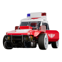 BLOKS 布鲁可积木 城市英雄系列 61219 布布疾风烈豹警车