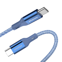 Innostyle思拓 PD60W快充数据双头Type-C充电线通用iPadPro苹果Mac华为荣耀 电光蓝