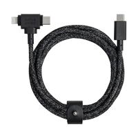 Native Union适用苹果14数据线iPhone13Pro充电线器max二合一快充60W双头 宇宙黑