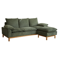 维莎 布艺沙发家用客厅轻奢组合沙发现代简约可拆洗北欧小户型沙发 升级款-三人位沙发 墨绿色 全可拆洗