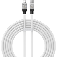 倍思苹果数据线PD20W快充Type-C充电线极客金属软线适用iPhone14/13/12ProMax/11手机平板车载 PD20W快充-白色 2米