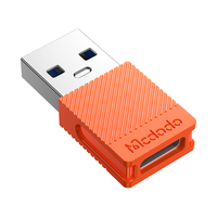 Mcdodo/麦多多 5A快充 USB-C转接头 活力橙 Type-C USB-A 3A