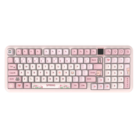 Cool Killer spring系列 CK98 97键 2.4G蓝牙 多模无线机械键盘 粉色 喵喵二代轴 RGB
