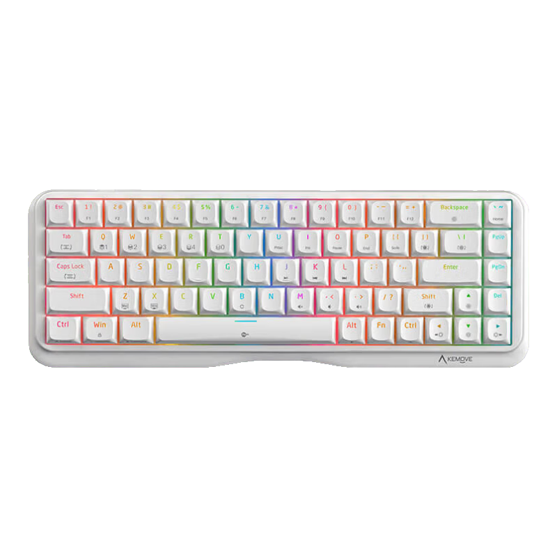  KEMOVE 68键 机械键盘  红轴 RGB