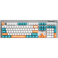 AULA 狼蛛 F3050机械键盘2.4G无线+有线双模式 客制化热插拔 电脑笔记本游戏办公键盘 绿林豪杰 红轴