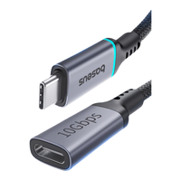 倍思typec延长线公对母口usbc3.1gen2数据线10gbs扩展坞c口转接加长适用于任天堂switch苹果电脑PD充电ns底座