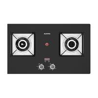 澳柯玛（AUCMA）燃气灶天然气 双眼灶具 5.0KW家用钢化玻璃智能防干烧 双边定时灶台 防烫提醒 JZT-3D201B