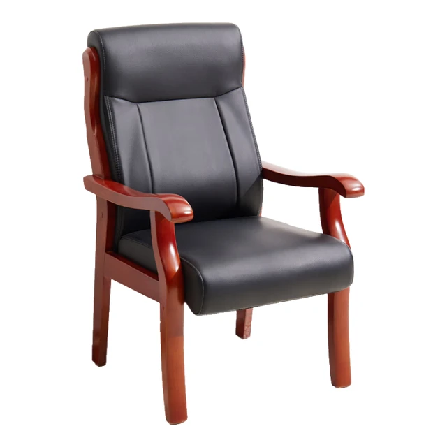 麦森maisen 会议椅主管办公椅领导椅老板班前椅木质电脑椅 JG-24