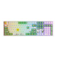 Akko 艾酷 5108B Plus 帕恰狗IP三模机械键盘 蓝牙有线无线OEM108键RGB背光 5108B帕恰狗 绿色版-V3Pro奶黄轴(三模)