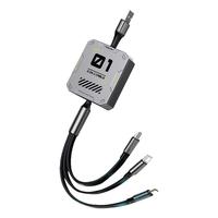  竞闪 三合一 数据线  Type-C, Lightning, Micro USB Type-C 100W 6A