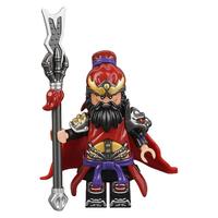 库造工作室收藏级张飞人仔积木三国演义国潮拼装玩具蜀国五虎上将