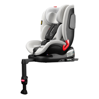 路途乐途趣儿童座椅0-12岁360旋转婴儿车载汽车用可坐可躺乐迪宝贝 月岩灰-标准版【i-Size认证】