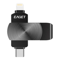 EAGET/忆捷 苹果MFI认证 手机U盘 256GB 黑