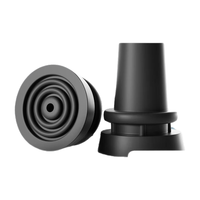 适美佳 拐杖加高防滑脚垫耐磨配件 腋下拐 助行器适合管径22mm单拐脚套 2个装