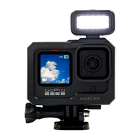 MAXCAM适用于GoPro HERO12 11 10 9 black边框外壳机身保护壳防摔盒外套兔笼狗笼冷靴接口go pro配件 适用于GoPro12/11/10/9 外框