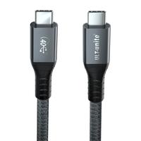 优籁特ULT-unite USB4数据线双typec高速传输PD100快充支持雷电4/3四高清投屏适用于拓展坞硬盘电脑手机充电线