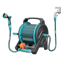 硕梵浇花洗车高压水枪强力喷枪软管水管增压喷头家用接水龙头冲洗 (自动排管)拇指花洒-滑轮10M套装