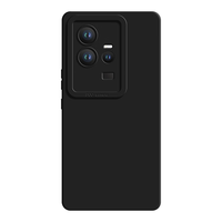 AOYAMIC 亲肤液态硅胶超纤植绒镜头全包软壳 vivo iQOO11手机壳 经典黑
