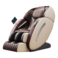 AUX奥克斯3D按摩椅家用高端豪华2024太空舱全自动全身零重力电动老年人长辈送爸妈实用 轻奢咖【3D玉石机械手+双SL导轨+智能检测】 母亲节实用高档婆婆长辈中老年