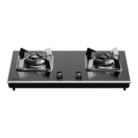 能率（NORITZ）燃气灶双灶家用5.2kW猛火 易洁耐用不锈钢面板台嵌两用 不锈钢63%高热效率天然气JZT-EZ01