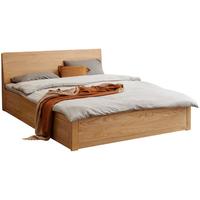 YESWOOD 源氏木语 鹿特丹系列 Y03B32 简约实木床 原木色 180*200cm 高铺款