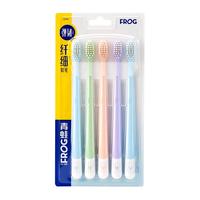 青蛙洁先锋系列199B+996系列高密细软毛成人小头牙刷家庭组合套装 软毛12支