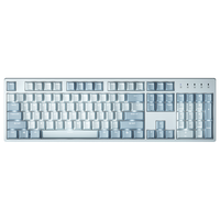 DURGOD 杜伽 K310 限定版 104键 有线机械键盘 浅雾蓝 Cherry红轴 单光