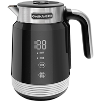 Grelide/格来德 316L不锈钢 电热水壶 黑色 1.7L