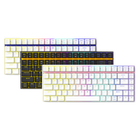 irok 艾石头 ZN84 84键 2.4G蓝牙 多模无线机械键盘 白粉 红轴 RGB