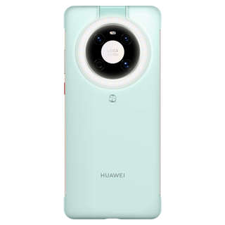 华为（HUAWEI） 手机壳Mate 40环闪壳保护套自拍直播纤薄设计防摔耐磨 Mate 40 Pro【知更蓝】玻璃背盖