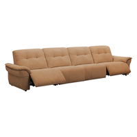 乐至宝LAZBOY电动功能沙发布艺沙发客厅2025奶油风零靠墙加百列691 磨毛风格面料-赤霞红-3.14m四人位双电动-30天